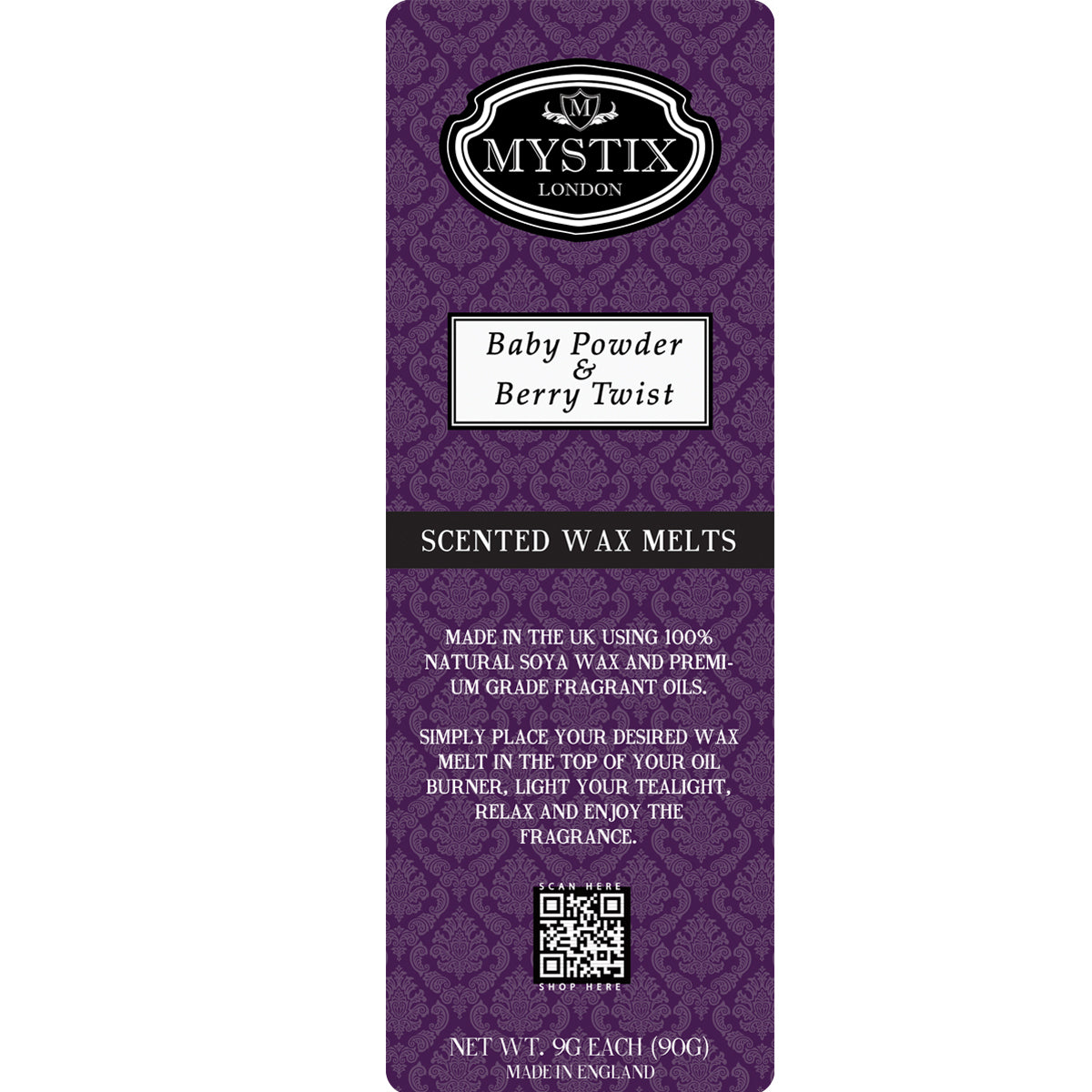 Baby Powder & Berry Twist | Mystix Wax Melt