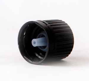 Black 18mm Tamper Evident Dropper Caps