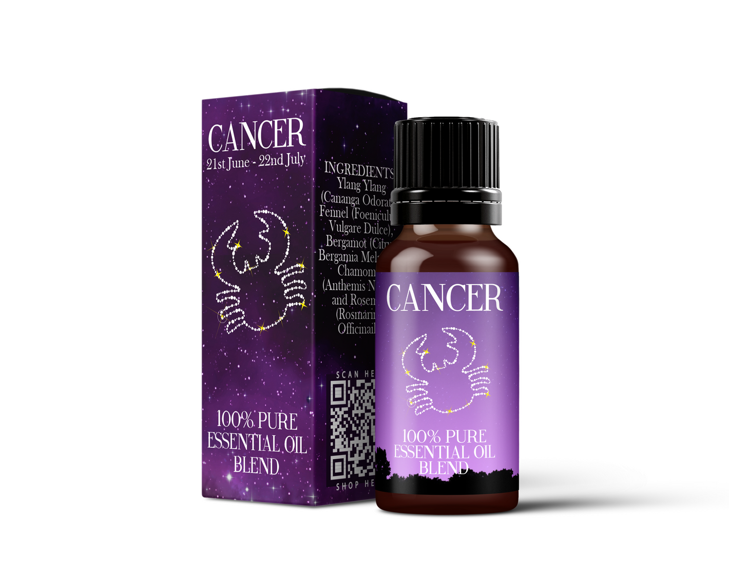 Cancer - Zodiac Sign Astrology Essential Oil Blend