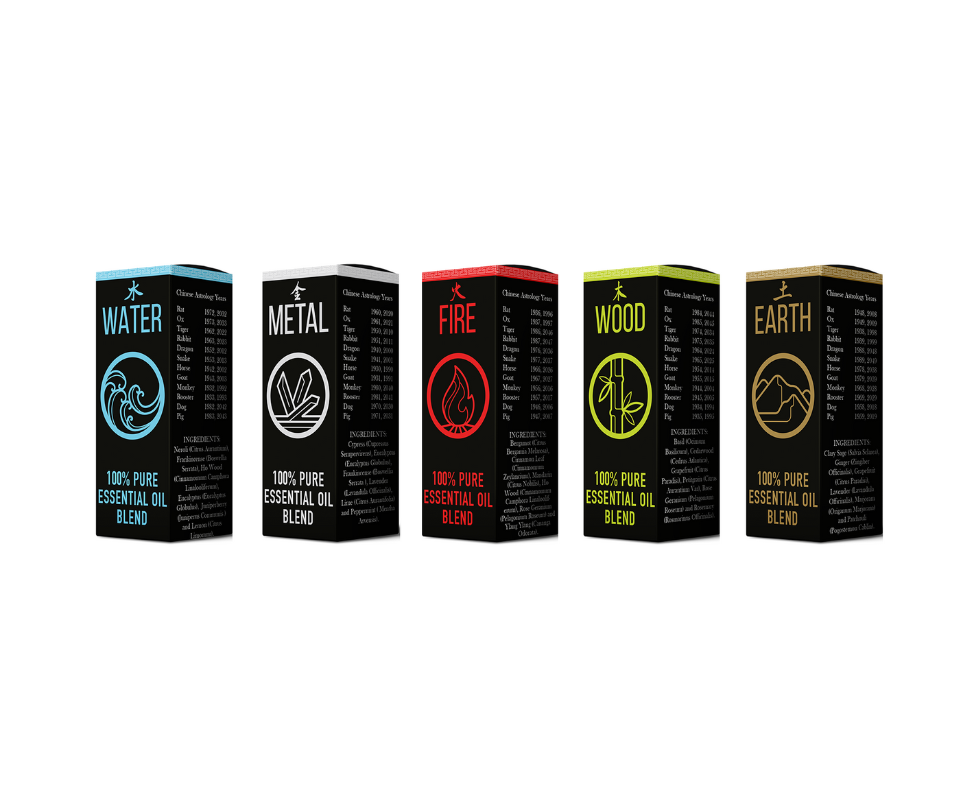Chinese Elements | Essential Oil Blend Gift Pack