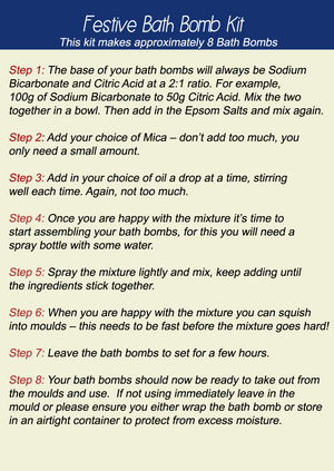 Create Your Own – Festive Bath Bomb Kit