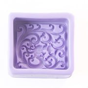 Classic Square with Fractal Waves Silicone Mould