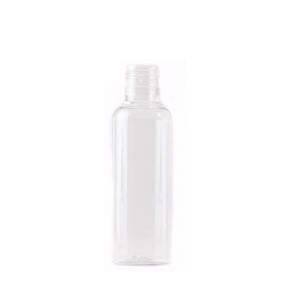 Clear 125ml Tall Boston Round PET Bottle 24/415