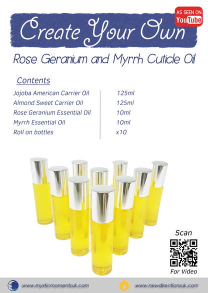 Create Your Own – Rose Geranium & Myrrh Cuticle Oil