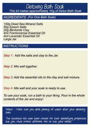 Create Your Own – Detox Bath Soak