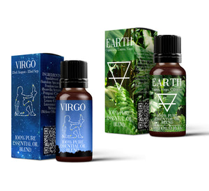 Earth Element & Virgo Essential Oil Blend Twin Pack (2x10ml)