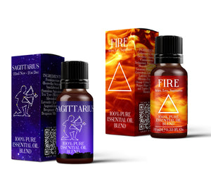 Fire Element & Sagittarius Essential Oil Blend Twin Pack (2x10ml)