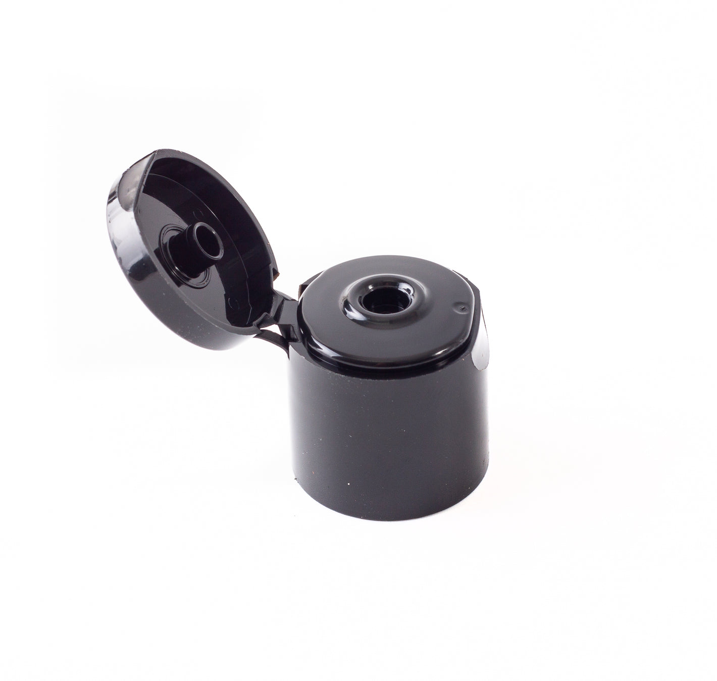 Flip Top Cap 24mm Black Smooth Wall (24/415)