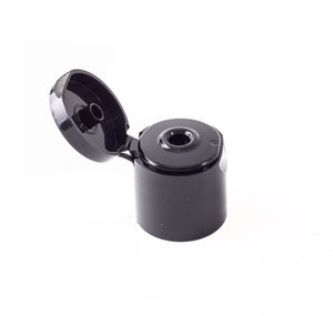 Flip Top Cap 24mm Black Smooth Wall (24/415)