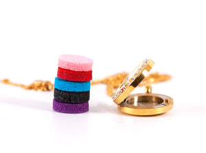 Eye of Horus | Aromatherapy Oil Diffuser Necklace Locket with Pad