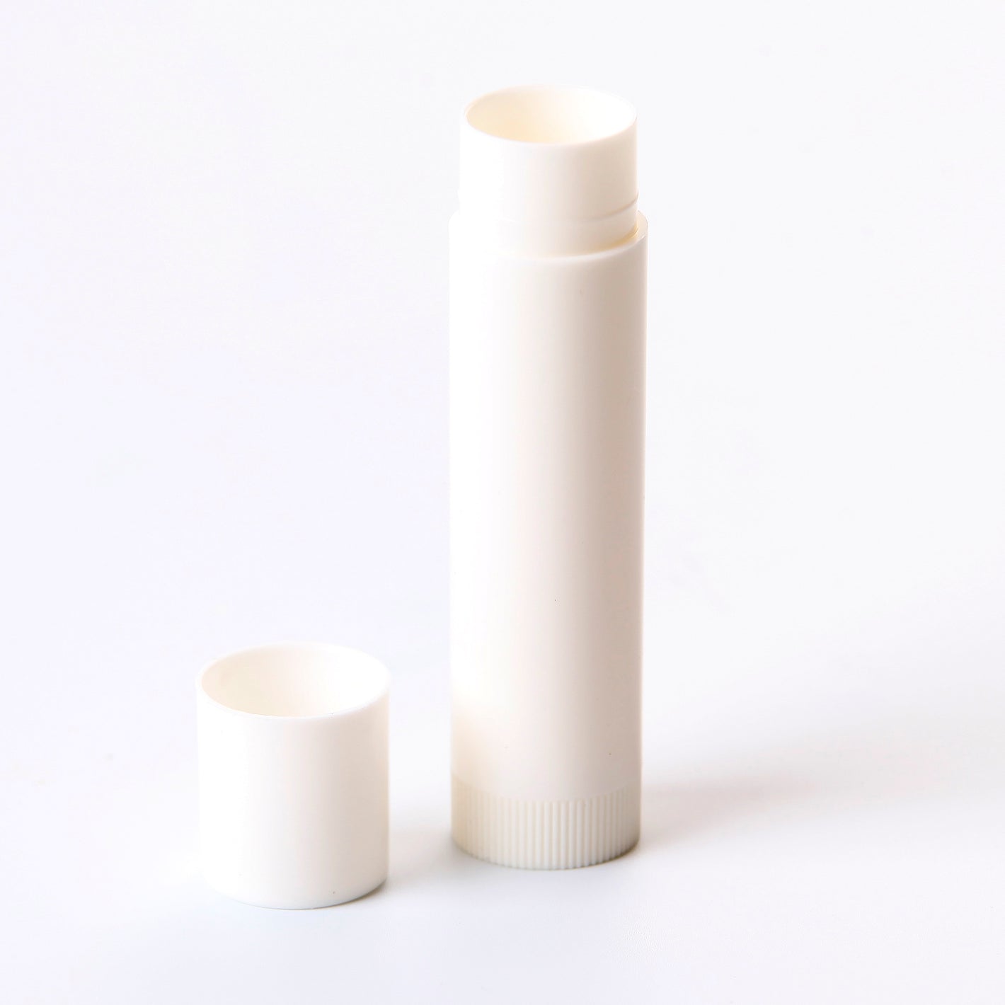 5ml Lip Balm Lipstick Twister With Push On Cap White