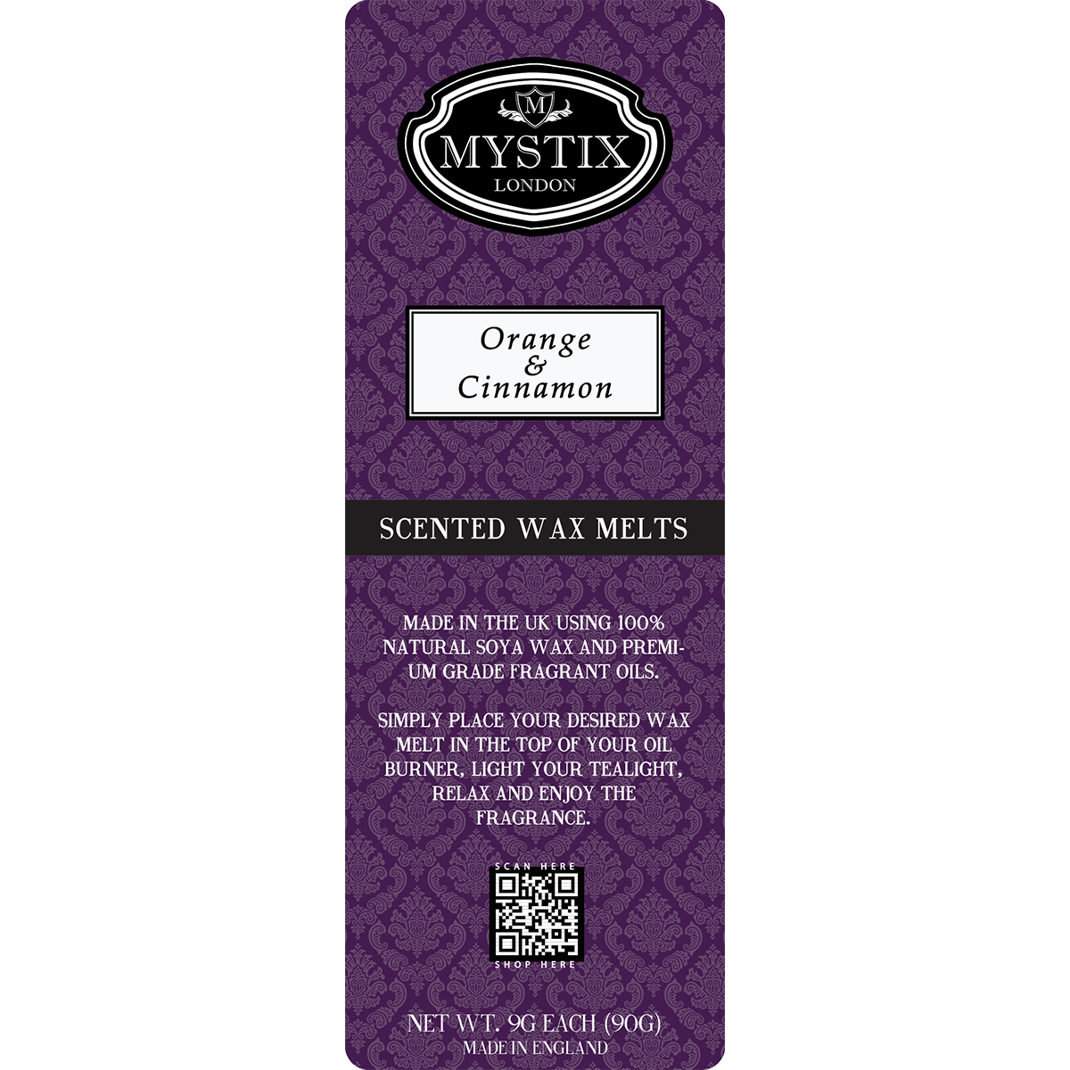 Orange & Cinnamon | Mystix Wax Melt