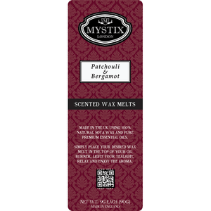 Patchouli & Bergamot | Mystix Wax Melt