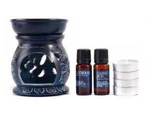 Patchouli and Clove Oil Oil Burner Gift Set