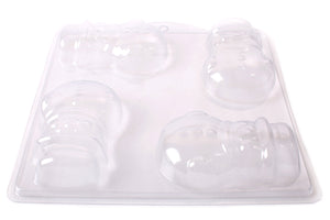 Snowman PVC Mould (4 Cavity)