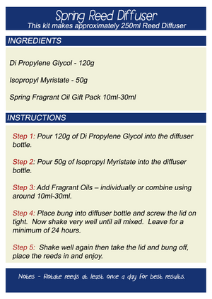 Create Your Own – Spring Reed Diffuser