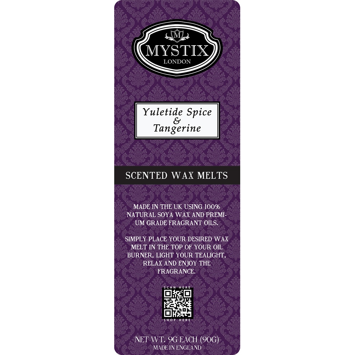 Yuletide Spice & Tangerine | Mystix Wax Melt