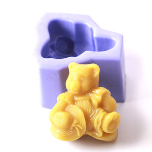 Antique Teddy Silicone Soap Mould