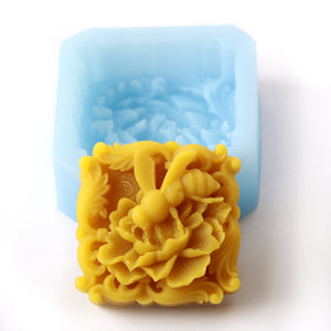 Bee and Flowers Silicone Mould