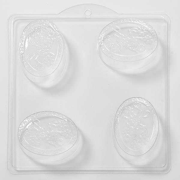Flowers In Oval PVC Mould (4 Cavity)
