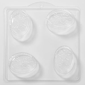 Flowers In Oval PVC Mould (4 Cavity)