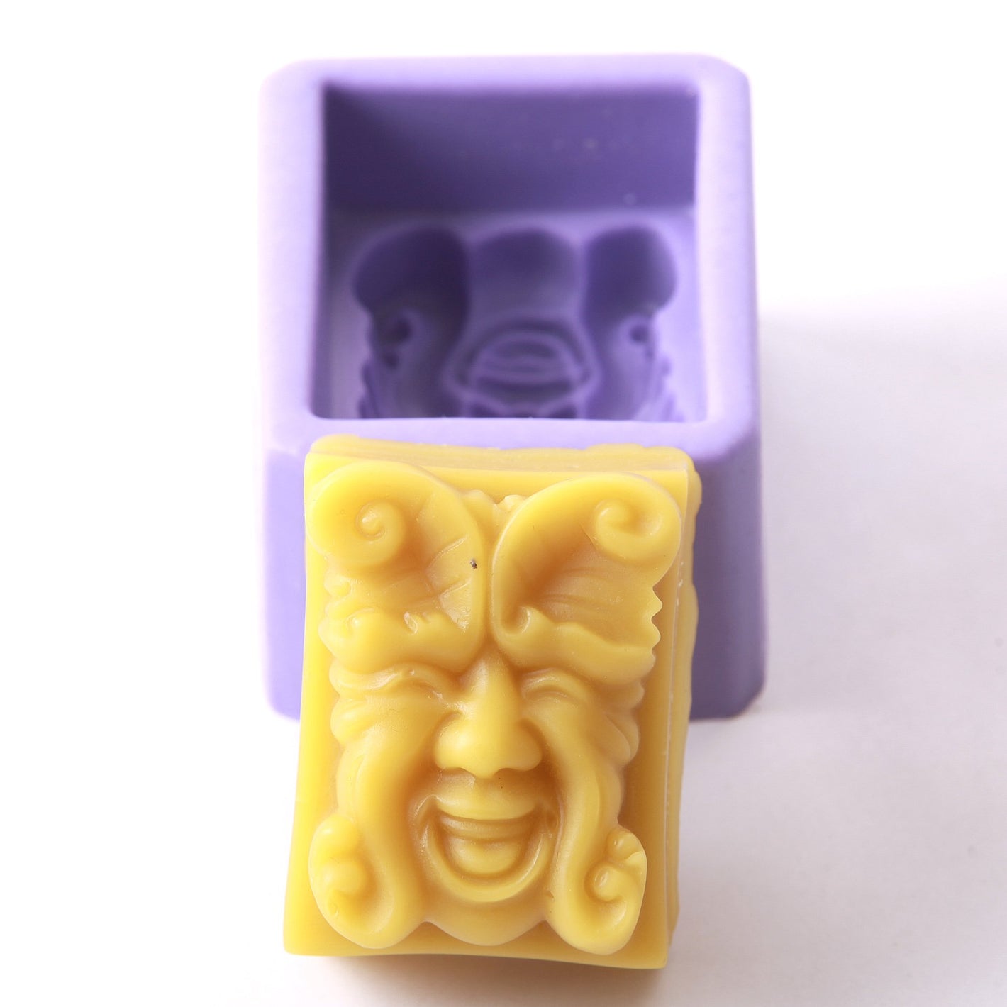 Green Man Face Silicone Mould