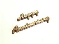 Happy Anniversary (Words) PVC Mould (3 cavity)