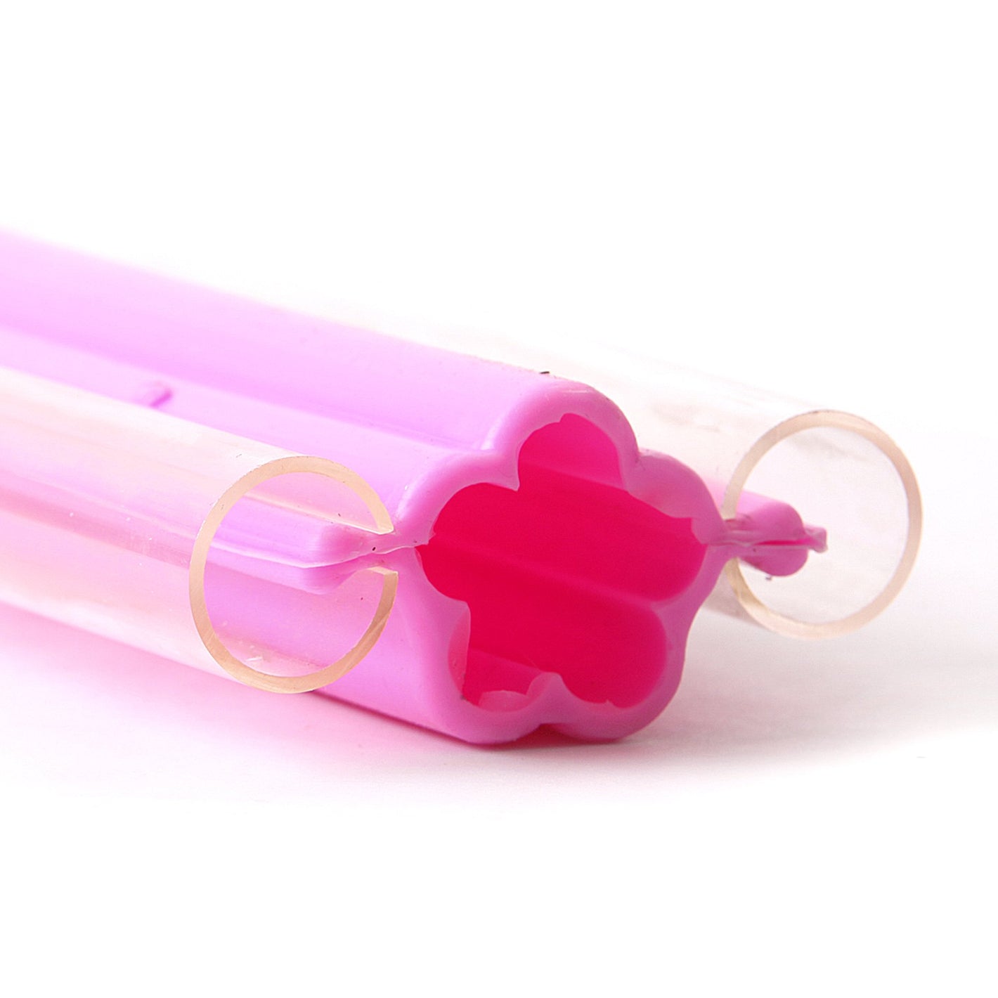 Large Flower Embed Silicone Tube Mould