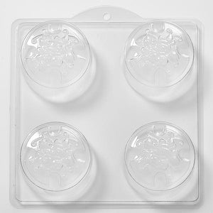 Maltese Cross Embellished With Roses PVC Mould (4 Cavity)
