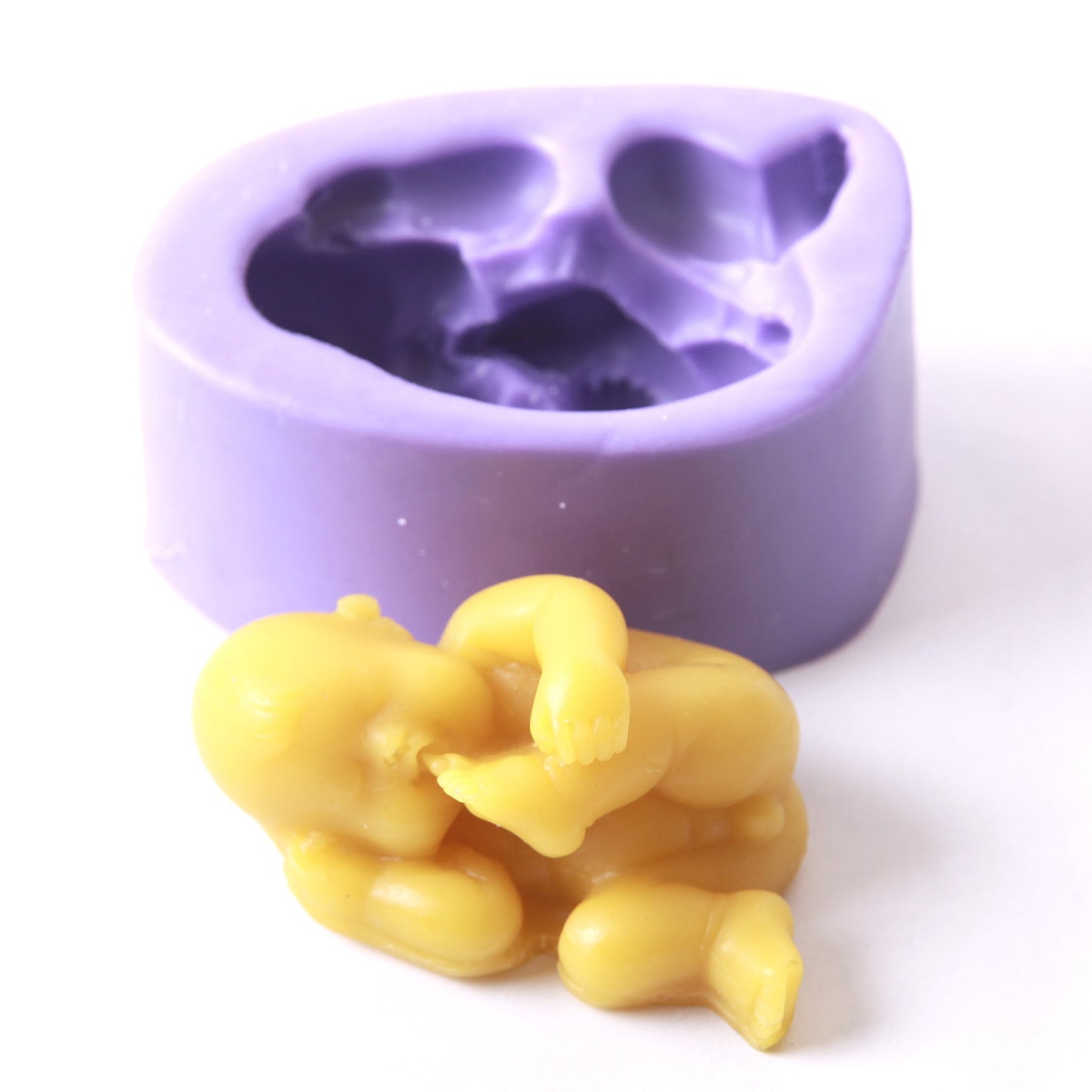 Newborn Baby On Side Silicone Mould