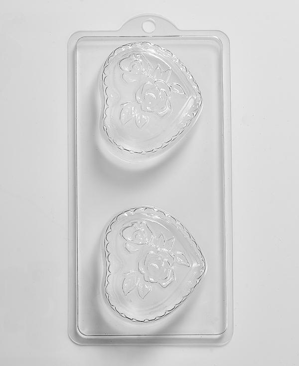 Romantic Heart & Roses Mould (4 Cavity)