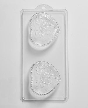 Romantic Heart & Roses Mould (4 Cavity)
