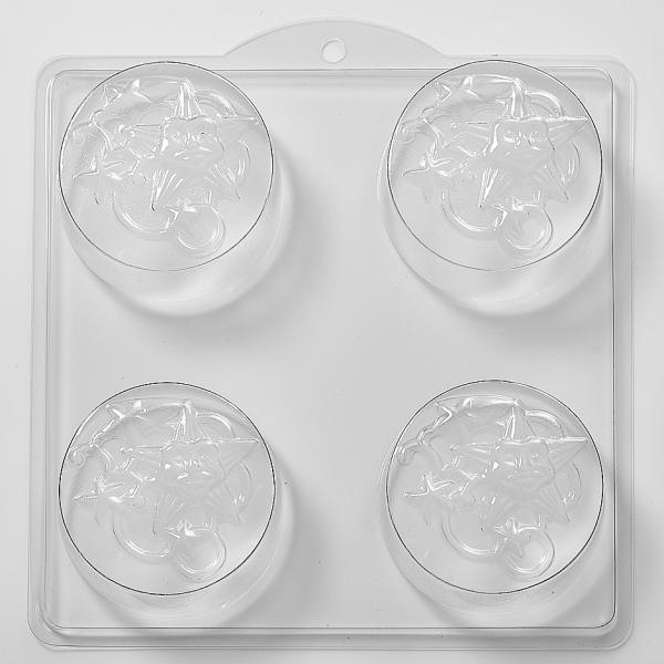 Round Celestial Stars PVC Mould (4 Cavity)