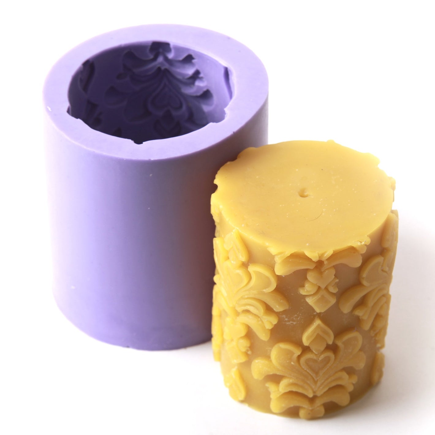 Round Cylinder Large Silicone Candle Mould