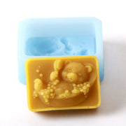 Teddy Bear In Bath Silicone Mould