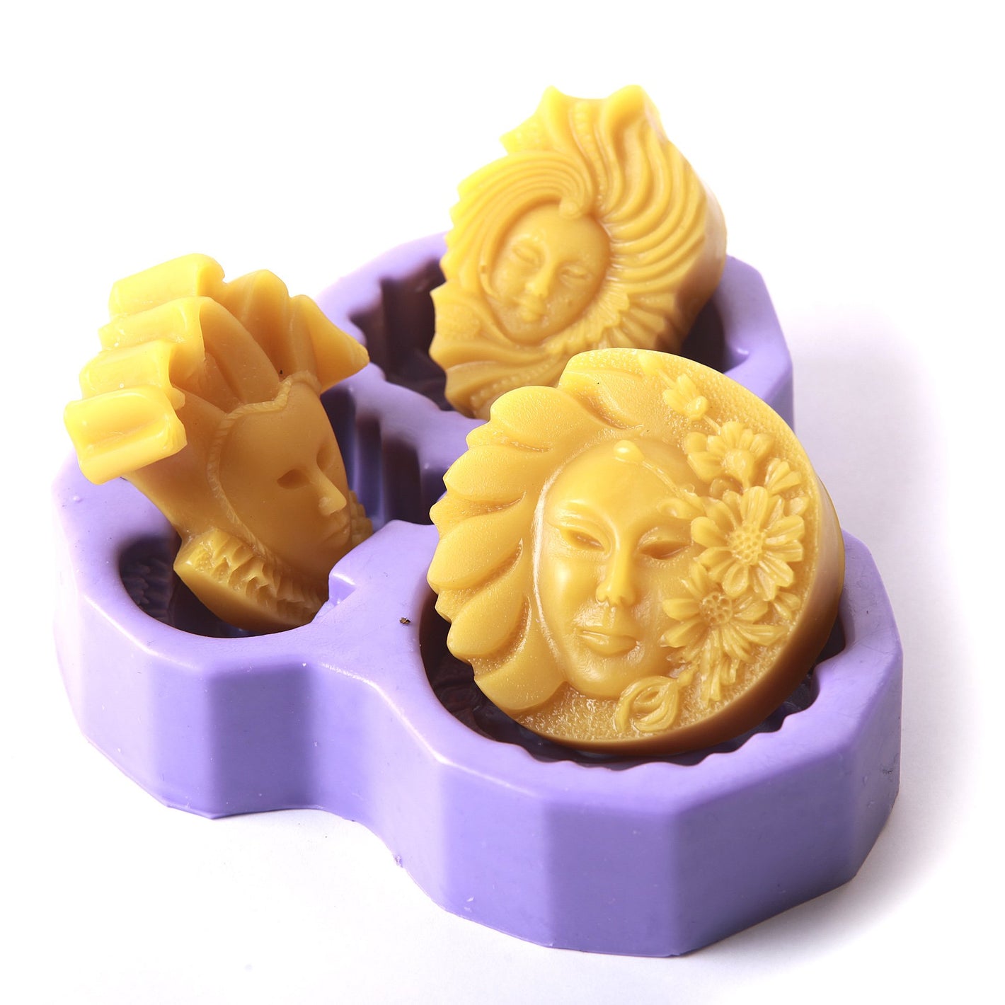 Three Faces Silicone Mould