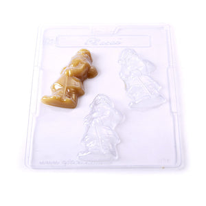 Walking Santa PVC Mould (3 cavity)
