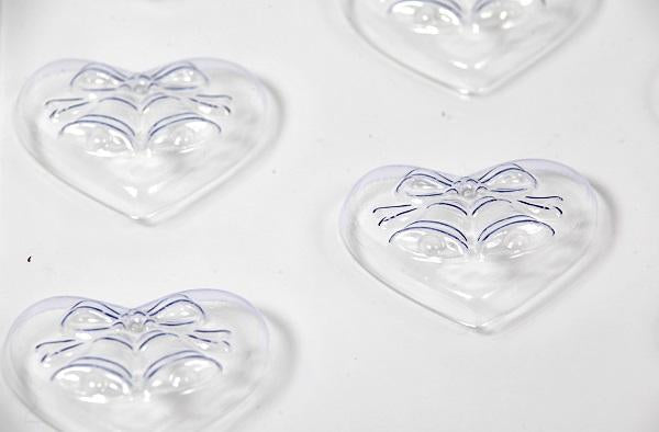 Wedding Favour Bells on Heart PVC Mould (8 Cavity)