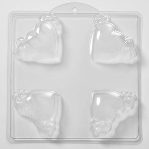 Winged Hearts PVC Mould (4 Cavity)
