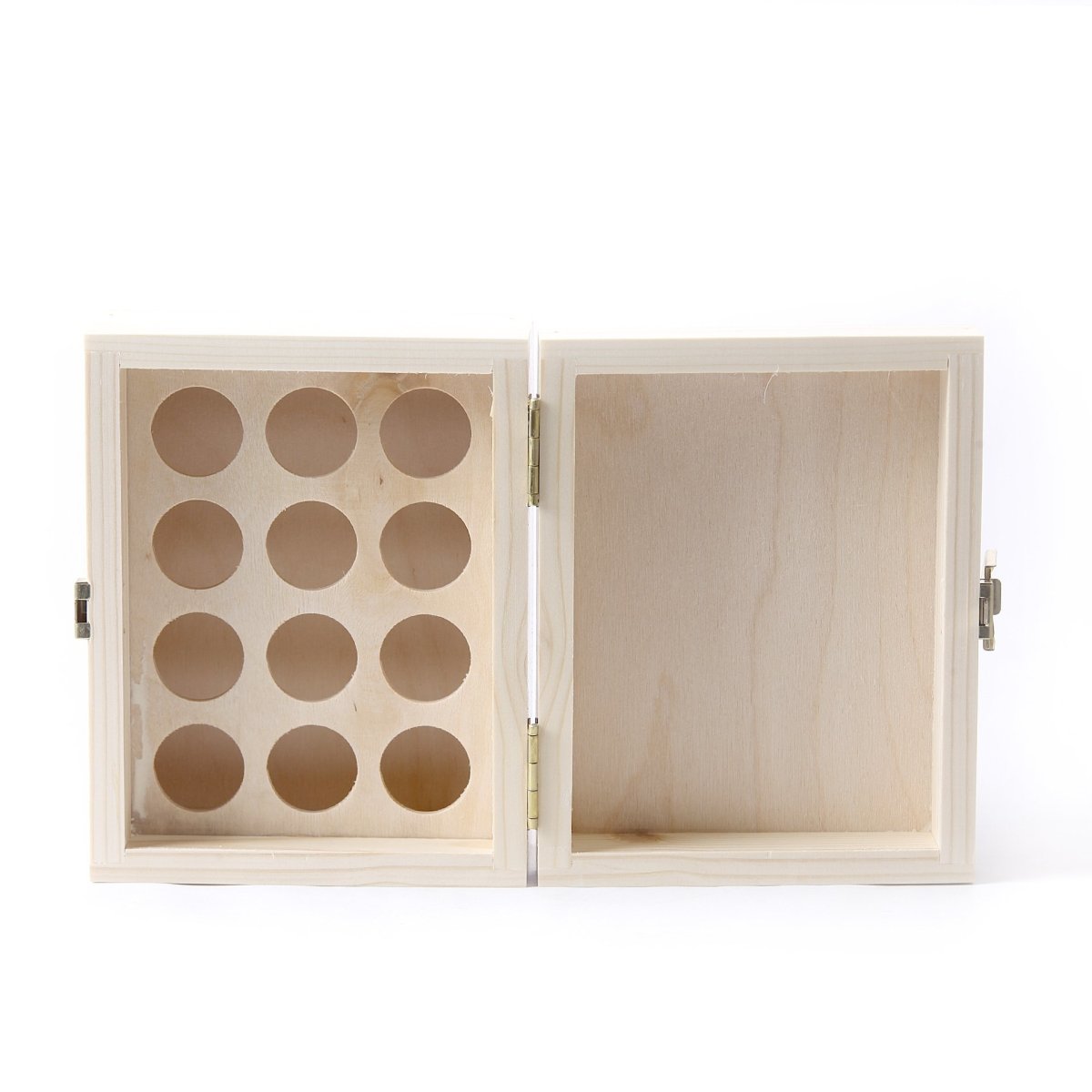 Wooden Aromatherapy Gift Box - (Empty But Can Hold 12 x 10ml Glass Bottles) UK Manufactured - Mystic Moments UK